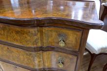 BURL WALNUT BACHELOR'S CHEST