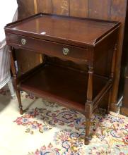 MAHOGANY CUTLERY TABLE