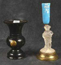 TWO CABINET VASES