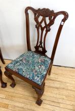 PAIR OF "CHIPPENDALE" SIDE CHAIRS