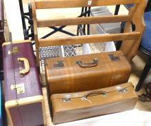 LUGGAGE, QUILT RACK, TRACTOR SEAT, ETC.