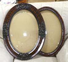 THREE OVAL CONVEX FRAMES