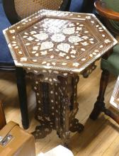 PAIR OF INLAID PLANT STANDS