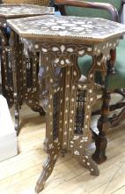 PAIR OF INLAID PLANT STANDS