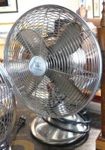 TWO FANS AND TURNTABLE