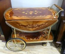 ITALIAN LACQUER TEA WAGON