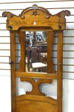 VICTORIAN ELM HALL STAND