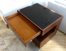 PAIR OF ROSEWOOD END TABLES