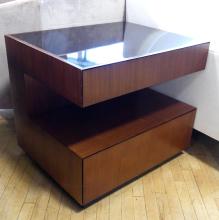 PAIR OF ROSEWOOD END TABLES