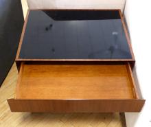 PAIR OF ROSEWOOD END TABLES