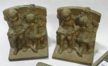BOOKENDS AND CIGARETTE BOXES