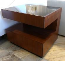 PAIR OF ROSEWOOD END TABLES