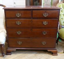 EARLY AMERICAN CHEST OF DRAWERS
