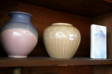 SIX ART POTTERY VASES