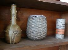 SIX ART POTTERY VASES