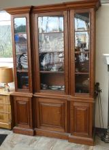 MASSIVE VICTORIAN BOOKCASE CABINET