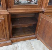 MASSIVE VICTORIAN BOOKCASE CABINET