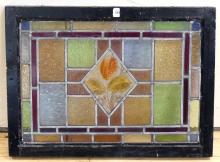 ANTIQUE STAINED GLASS WINDOW