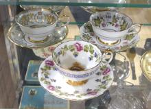 SIX ROYALTY CUPS AND SAUCERS