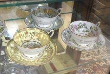 SIX ROYALTY CUPS AND SAUCERS