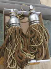 ANTIQUE CURTAIN ROD TASSELS