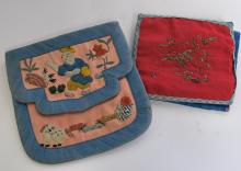 BOWLS AND SILK BAGS