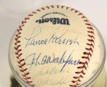 AUTOGRAPHED DETROIT TIGERS BASEBALL AND PHOTO