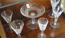 SIX PIECES OF WATERFORD CRYSTAL