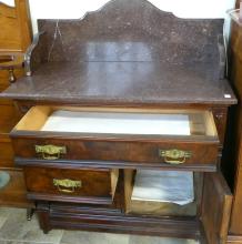 VICTORIAN MARBLE TOP WASHSTAND