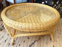 WICKER COFFEE TABLE