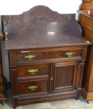 VICTORIAN MARBLE TOP WASHSTAND