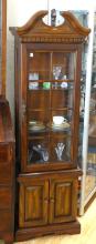 FRUITWOOD CURIO CABINET