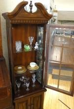 FRUITWOOD CURIO CABINET