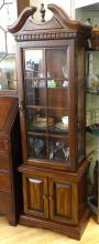 FRUITWOOD CURIO CABINET