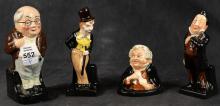 FOUR "DICKENS" FIGURINES