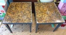 PAIR OF DECORATOR END TABLES