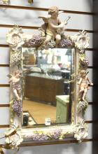 GERMAN PORCELAIN MIRROR