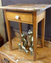 PRIMITIVE PINE WORK TABLE