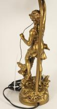 FRENCH SPELTER TABLE LAMP