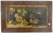 19TH CENTURY STILL LIFE OIL PAINTING