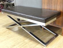 DESIGNER CHROME LOW BENCH