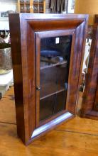 PAIR OF HANGING CORNER CABINETS