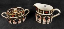 DERBY "IMARI" CREAM AND SUGAR