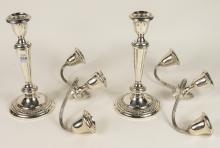 PAIR OF GORHAM STERLING CANDELABRA