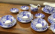 ROYAL CROWN DERBY "BLUE MIKADO" SERVING PIECES
