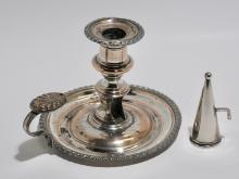 SHEFFIELD PLATE CANDLESTICK