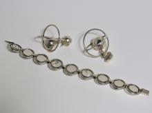 STERLING EARRINGS & BRACELET