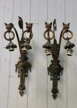 PAIR OF ANTIQUE WALL LIGHTS