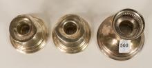 STERLING CANDLEHOLDERS