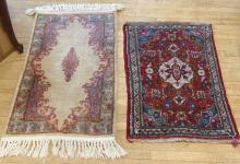 TWO SMALL PERSIAN RUGS